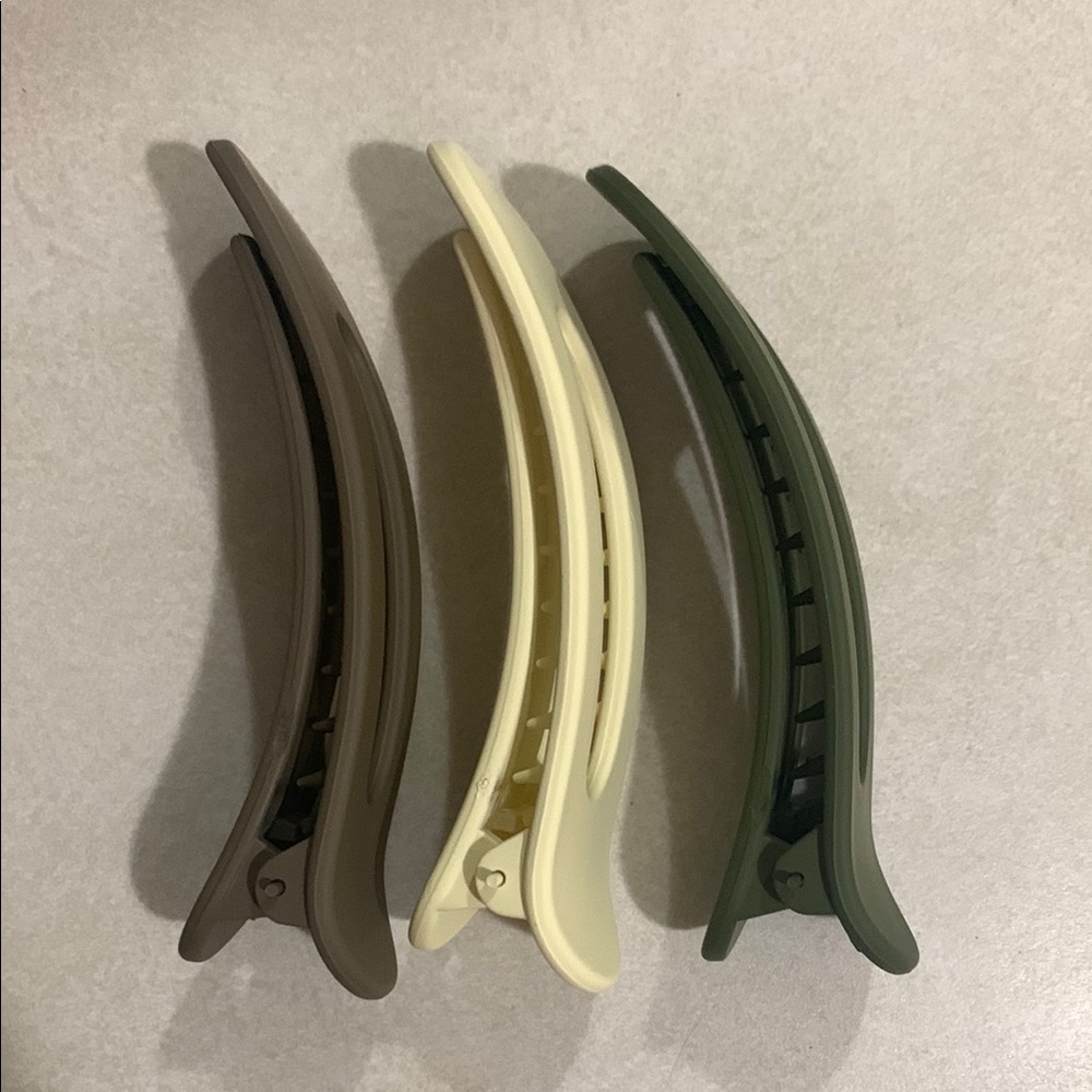 Set of 3 Flat Hair Clips